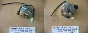 Product image: Sym - 16100-AWB-010 - CARBURETOR ASSY 