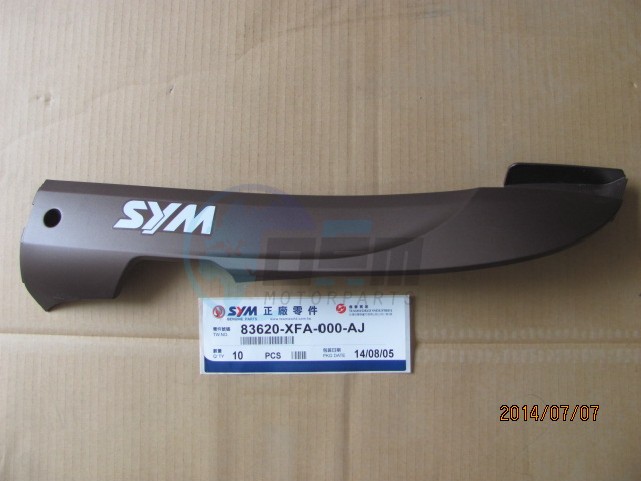Product image: Sym - 83620-XFA-000-AJ - L. SIDE COVER (BR-497U)  0