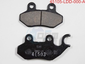 Product image: Sym - 45105-LDD-000-A - BRAKE PAD SET 