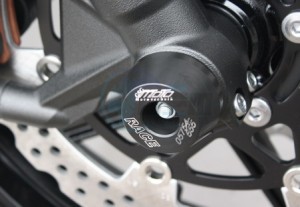 Product image: GSG-Mototechnik - 34-34-295 - Crash protector Front wheel  Kawasaki  ZX 6R /636 2019- 