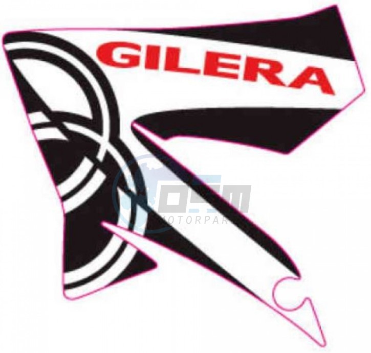 Product image: Gilera - 2H000014 - LH air duct, decal  0