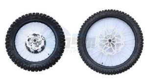 Product image: Rieju - 0/K00.115.0004 - WHEEL SET SPOKED BLACK MARATHON 125 PRO ENDURO 