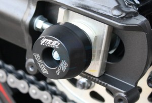 Product image: GSG-Mototechnik - 45-31-397 - Crash protector Rear wheel  Yamaha  R1  RN32  2015- 