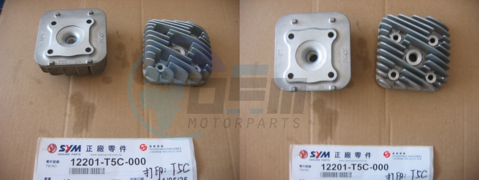 Product image: Sym - 12201-T5C-000 - CYLINDER HEAD COMP  0