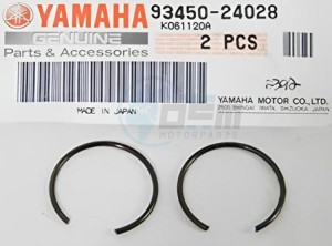 Product image: Yamaha - 934502402800 - CIRCLIP  