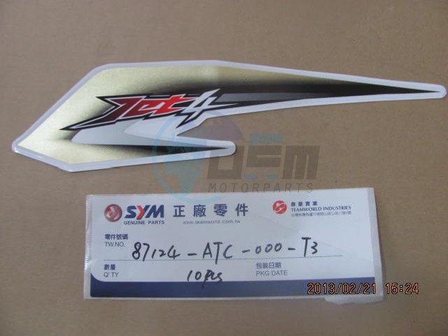 Product image: Sym - 87124-ATC-000-T3 - FR.COVER L.STRIPE  0