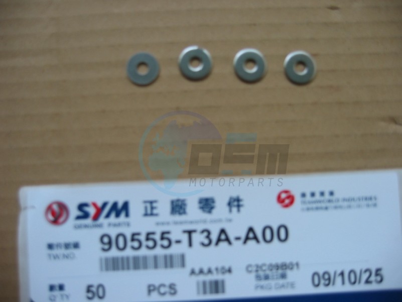 Product image: Sym - 90555-AMA-000 - WASHER (13X6X1 MM)  1