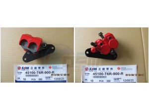 Product image: Sym - 45100-T6R-900-R - RED FRONT CALIPER 