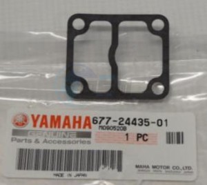 Product image: Yamaha - 677244350100 - GASKET, PUMP 2 (CARB.) 