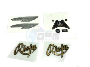 Product image: Rieju - 0/000.390.4001 - STICKERS SET CENTURY 2018 