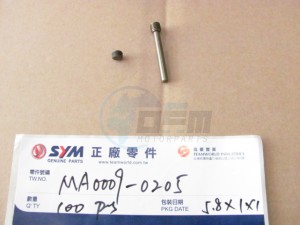 Product image: Sym - MA0009-0205 - FIXING SET 