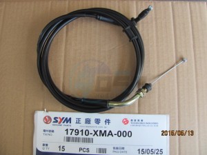 Product image: Sym - 17910-XMA-000 - THROTTLE CABLE COMP 