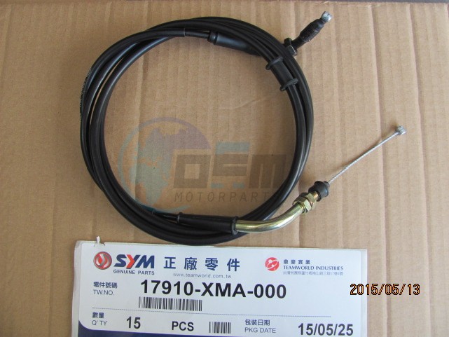 Product image: Sym - 17910-XMA-000 - THROTTLE CABLE COMP  0