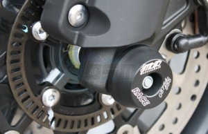 Product image: GSG-Mototechnik - 29-35-295 - Crash protector Front wheel  Triumph  Tiger 1200 Explorer 2012- 