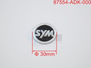 Product image: Sym - 87554-ADK-000 - SYM LOGO ( 30 AL ) 