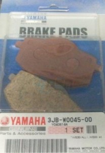 Product image: Yamaha - 3JBW00450000 - BRAKE PAD KIT 