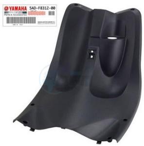 Product image: Yamaha - 5ADF83120000 - LEG SHIELD 2 YAMAHA BLACK YB 