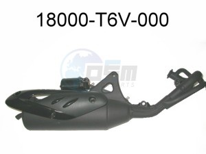 Product image: Sym - 18000-T6V-000 - EXH. MUFFLER ASSY 