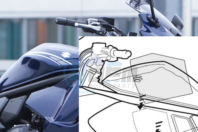 Product image: Suzuki - 990D0-18HPS-CLE - TRANSPARENT PAINT GUARD SET  0