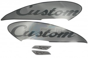 Product image: Aprilia - 856512 - .Decal set 