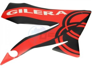 Product image: Gilera - 2H000004 - RH air duct, decal 