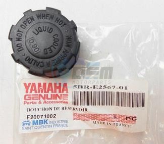 Product image: Yamaha - 5BRE25670100 - CAP, RADIATOR WATER  0