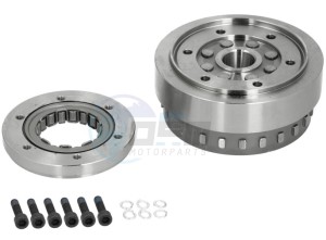 Product image: Piaggio - 58226R - ASSEMBLY ROTOR CLAM CLUTCH 