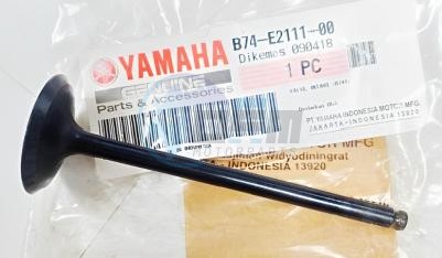 Product image: Yamaha - B74E21110000 - VALVE, INTAKE  0
