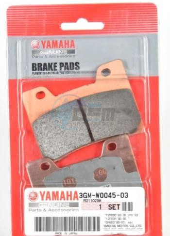 Product image: Yamaha - 3GMW00450300 - BRAKE PAD KIT  0