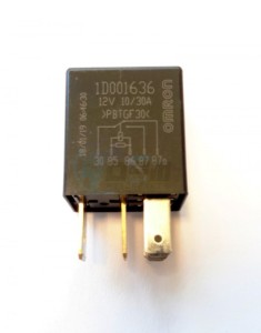 Product image: Vespa - 1D001636 - Microrelay with resistance 12V 30A/10A 