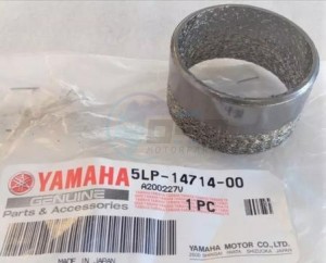 Product image: Yamaha - 5LP147140000 - GASKET, MUFFLER 