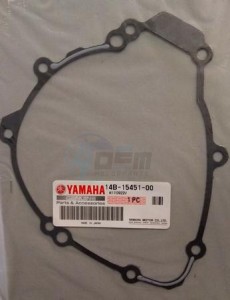 Product image: Yamaha - 14B154510000 - GASKET, CRANKCASE COVER 1 