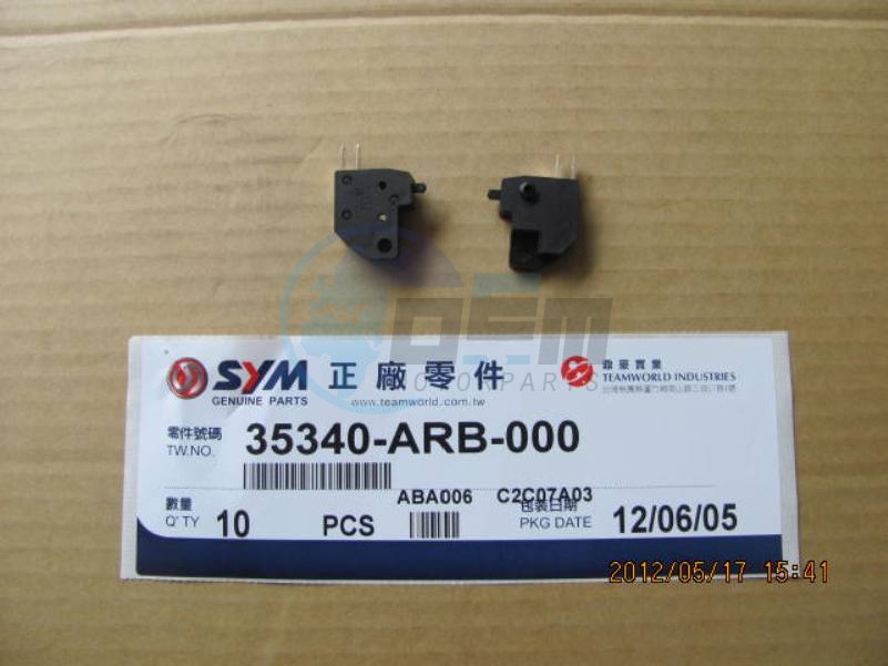 Product image: Sym - 35340-ARB-000 - FR RR.STOP SW  0