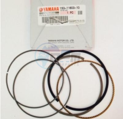 Product image: Yamaha - 1S3116031000 - PISTON RING SET (STD)  0