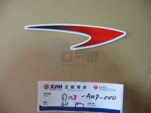 Product image: Sym - 87137-AWD-000 - FR.FENDER R.STRIPE 