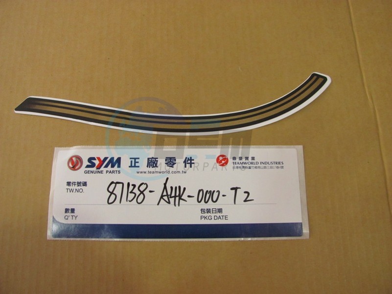 Product image: Sym - 87137-AWD-000 - FR.FENDER R.STRIPE  2