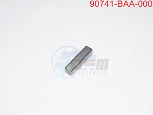 Product image: Sym - 90741-BAA-000 - SUNK KEY 5*5*20 