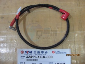 Product image: Sym - 32411-XGA-000 - CABLE BATTERY 