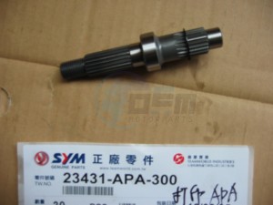 Product image: Sym - 23431-APA-300 - FINAL SHAFT SET 