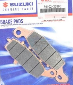 Product image: Suzuki - 59102-33890 - PAD & SHIM SET         