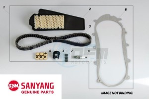 Product image: Sym - SERVFI4-E5 - SYM WARTUNGS KIT FIDDLE IV 50CC E5 (SERVFI4-E5) 