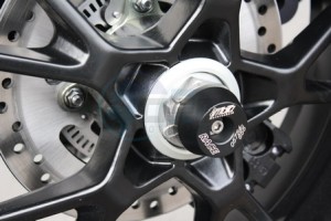 Product image: GSG-Mototechnik - 60-28 - Crash protector Rear wheel  Triumph  Speed Triple 1050/R 2011-  