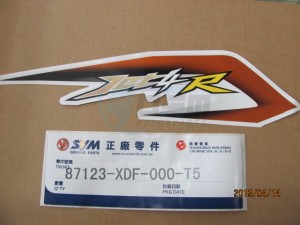 Product image: Sym - 87123-XDF-000-T5 - FRONT COVER STRIPE 