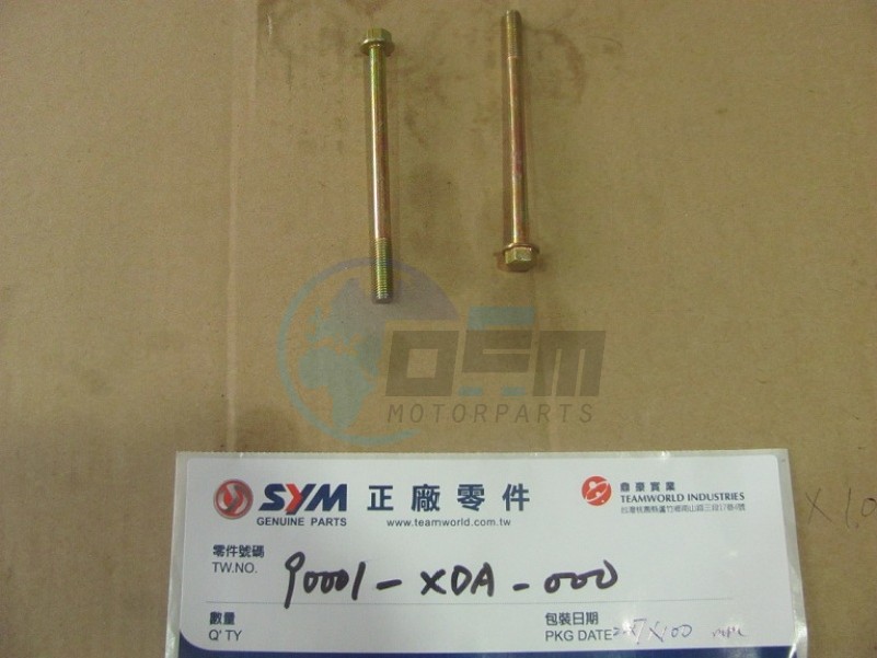 Product image: Sym - 90001-XDA-000 - FLANGE BOLT 7*100  0