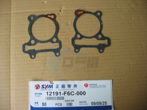 Product image: Sym - 12191-F6C-000 - CYLINDER GASKET 