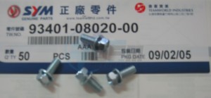 Product image: Sym - 93401-08020-00 - WASHER BOLT8*20 