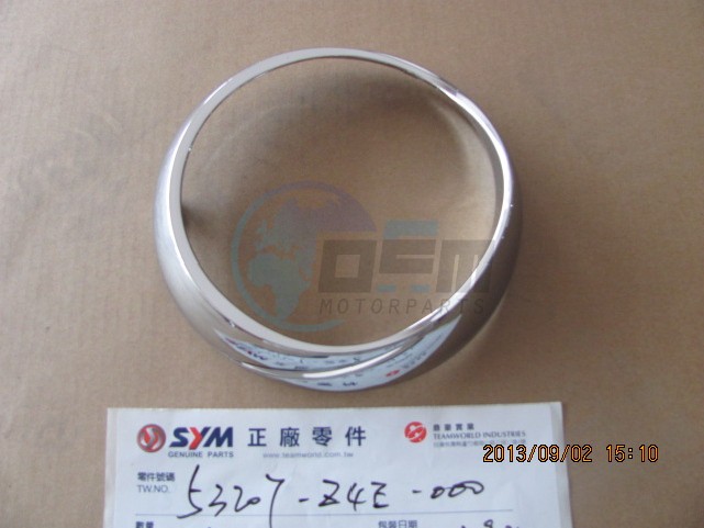 Product image: Sym - 53207-Z4E-000 - FR HANDLE COVER CHROME STRIP  0