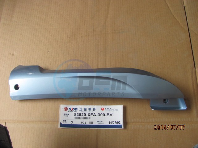Product image: Sym - 83520-XFA-000-BV - ONDERSPOILER *R* BLAUW BU-535S  0
