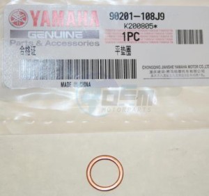 Product image: Yamaha - 90201108J900 - WASHER, PLATE(481) 