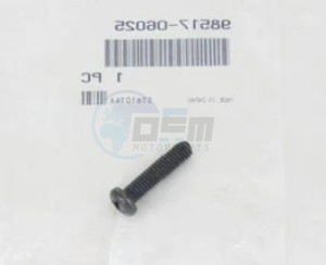 Product image: Yamaha - 985170602500 - SCREW, PAN HEAD  